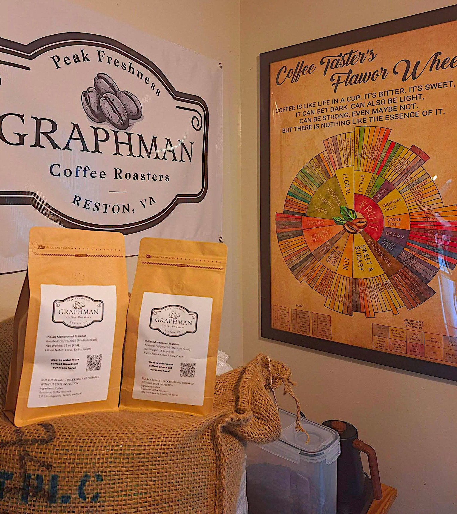 Graphman Coffee Roasters roastery interior